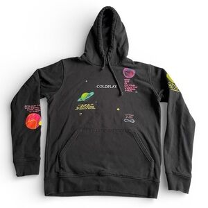 2021 RARE Coldplay Music of the Spheres World Tour Hoodie Made in USA Size Small